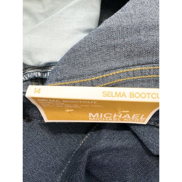 Michael Kors NWT Sz 14 Higher Rise Selma Boot Cut Jeans - Picture 4 of 14